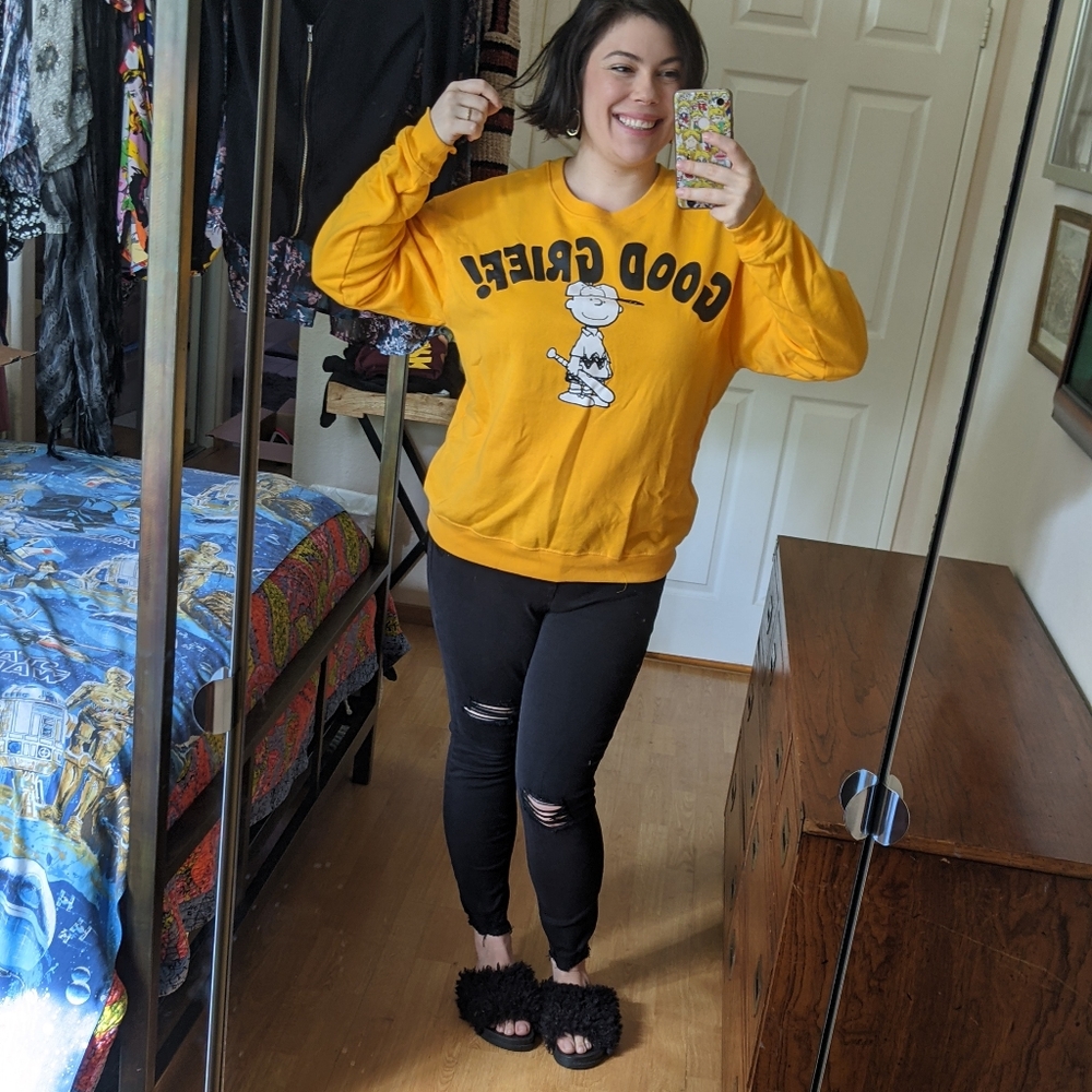 Peanuts Charlie Brown Yellow Sweatshirt